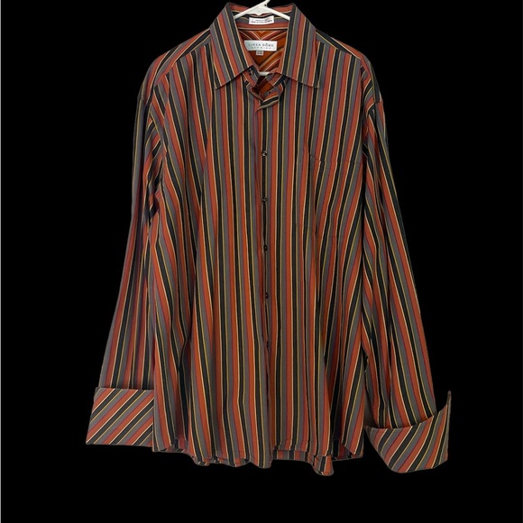 Vintage Linea Dome Chemise Mens Button Down Dress Shirt - Picture 1 of 5